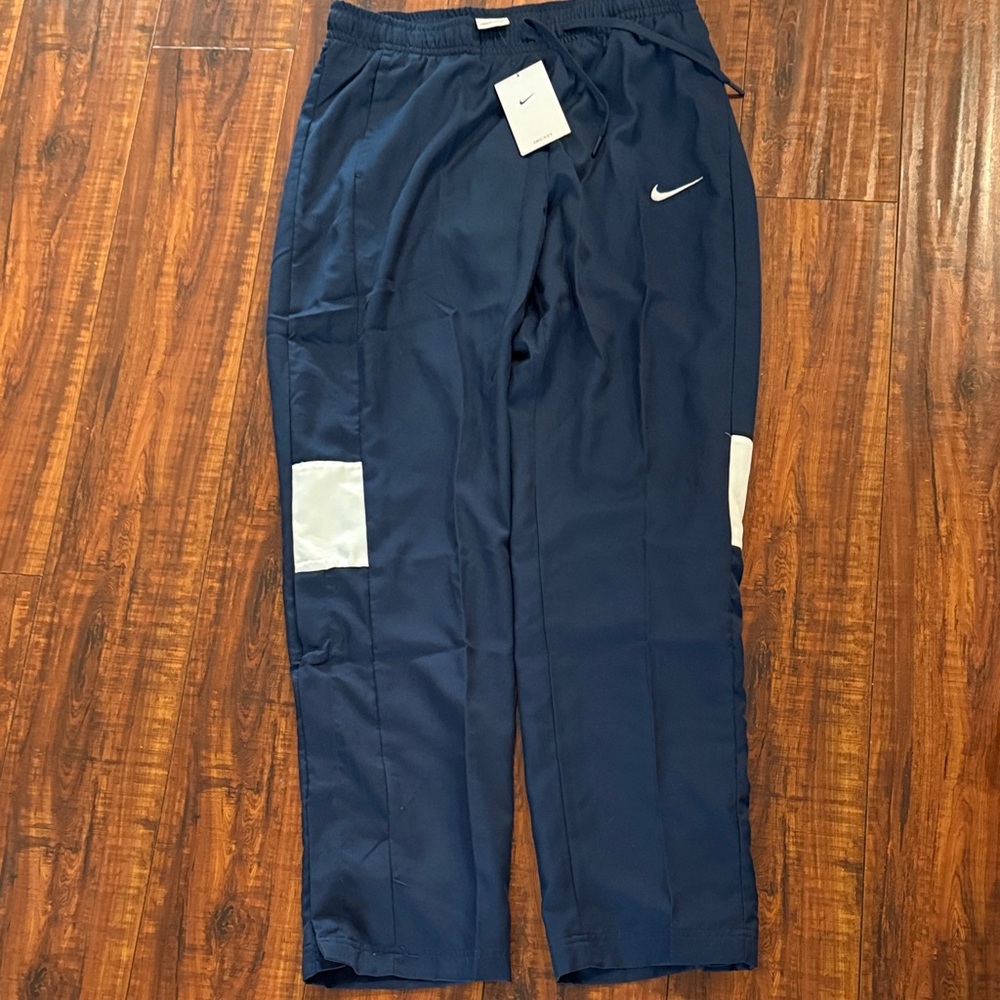 Nike Blue Track Pants with White Details
